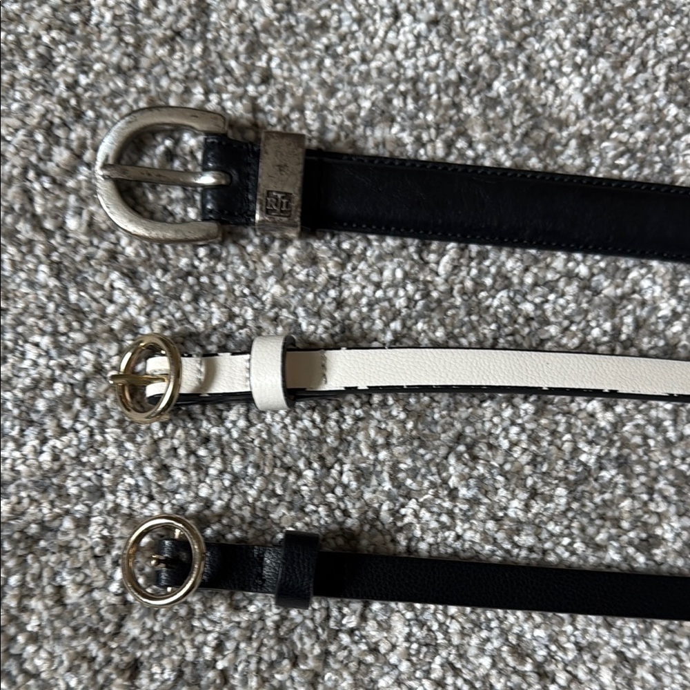 Bundle 3 skinny belts *see description*